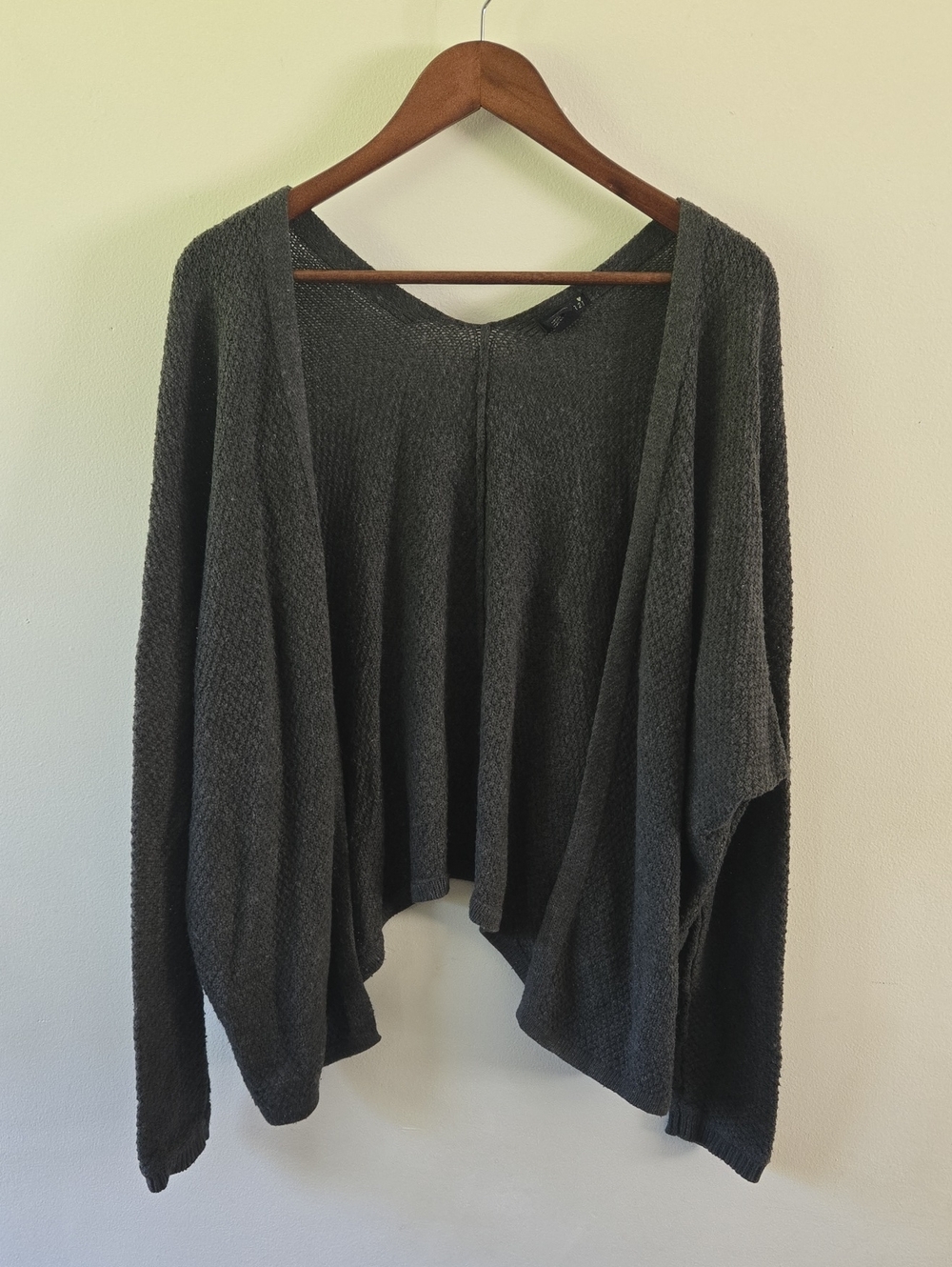 Forever 21 Gray Open Front Knit Shrug